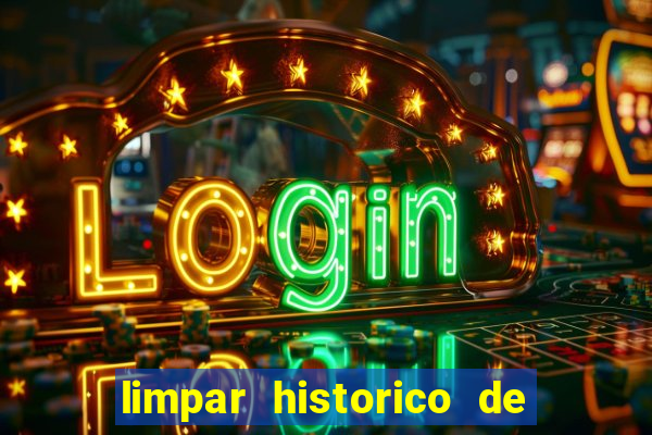 limpar historico de apostas bet365